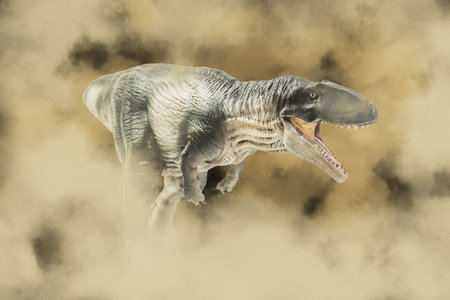 Giganotosaurus  ,dinosaur in the darkの写真素材