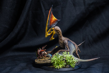 dinosaur , Tupandactylus in the darkの写真素材