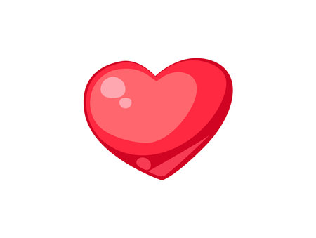 heart illustrations Love symbol icon isolate backgroundのイラスト素材