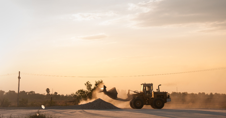 wheel loader use for move object