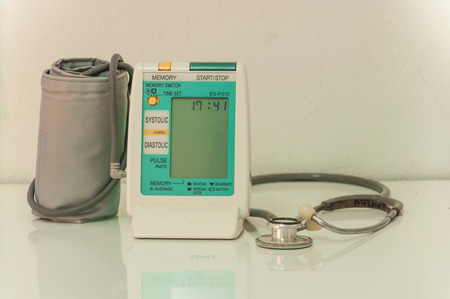 sphygmomanomete with stethoscope