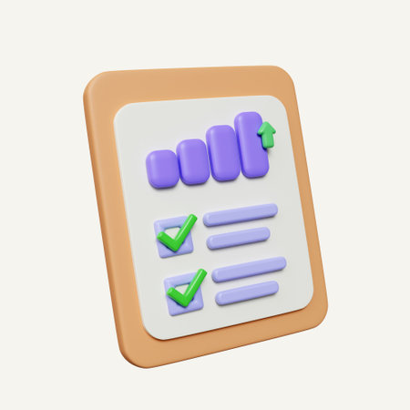 3d clipboard with business idea icon on project plan. analytics. Business invoice bill expenses...