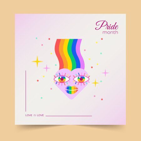 Stylized Rainbow Design Reflecting Acceptance and Diversity, vector illustrationのイラスト素材
