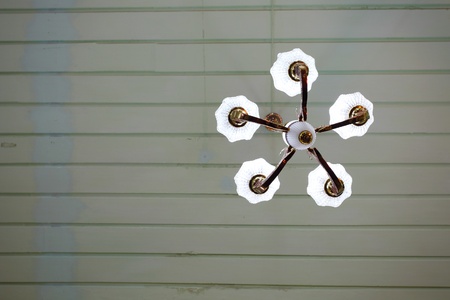 beautiful chandelier in a roomの写真素材