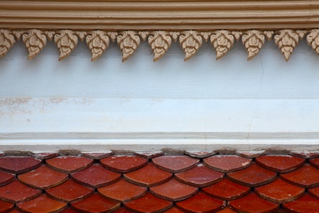 Traditional Thai Stucco Design and Decorationの写真素材