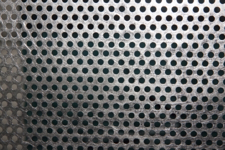 Stainless steel small round holes の写真素材