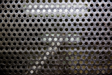 Stainless steel small round holes の写真素材