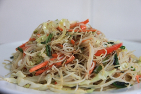 Japanese stir fry noodleの写真素材