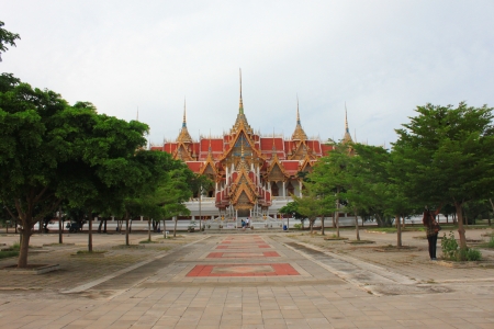 The temple in supanbiree,Thailandの写真素材