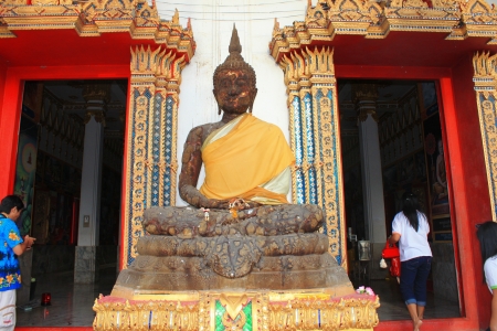 The temple in supanbiree,Thailandの写真素材