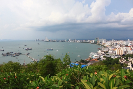 The Pattaya city High angle view の写真素材