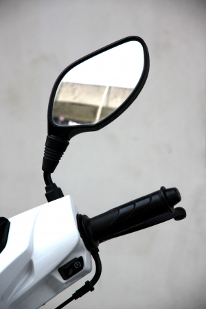 The Motorcycle rear view mirror.の写真素材