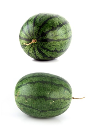 The Focus watermelon on white background.の写真素材