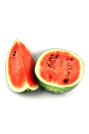 The Focus watermelon on white background.の写真素材