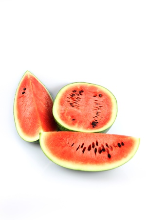 The Focus watermelon on white background.の写真素材