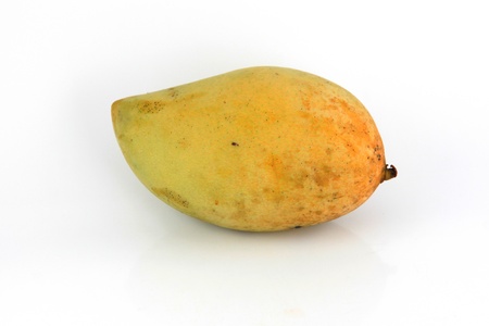 The Ripe mangoes are in the yellow color.の写真素材