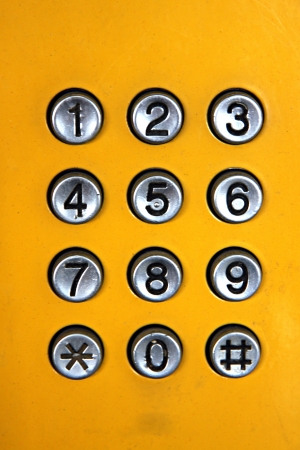 The keypad of the Public phone.の写真素材