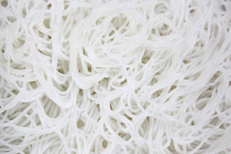 The White Chinese noodles after Boiled.の写真素材