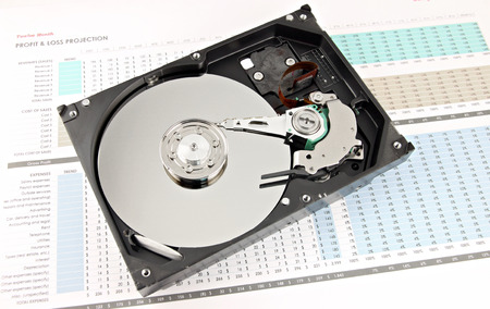 The picture Hard drive Open the top cover off on Business graph.