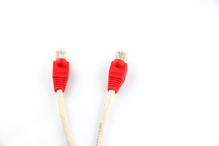 The Picture of RED Lan Cables.