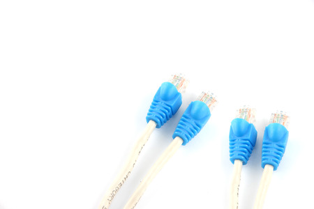 The Picture of Blue Lan Cables.