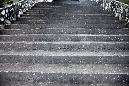 The Picture Focus Walking stairs made â€‹â€‹of stone.