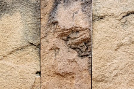 Wall made â€‹â€‹from mountain stone.