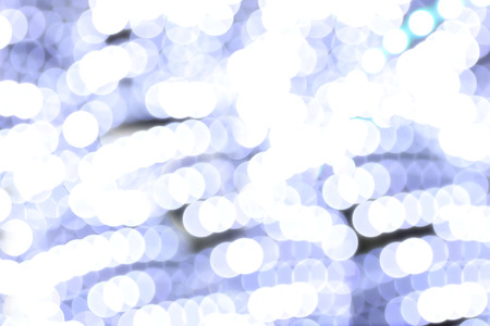 White lights blurry bokeh abstract .