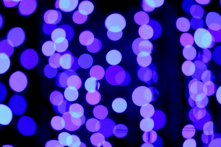 The Picture blurred with Blue and purple mix bokeh at night.の写真素材
