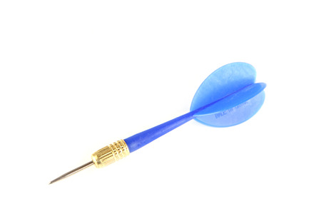 Blue Darts isolated on white background.の写真素材