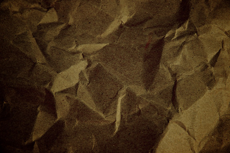 Paper box texture in crumpled of dark color for the background.の写真素材