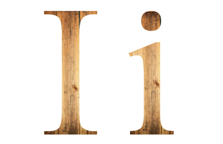 font of old wood in uppercase and lowercase version.の写真素材