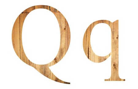 font of old wood in uppercase and lowercase version.の写真素材