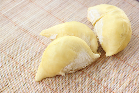 flesh durian of tropical fruit in Thailand の写真素材