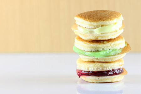 Thailand macaroon for foods background.の写真素材
