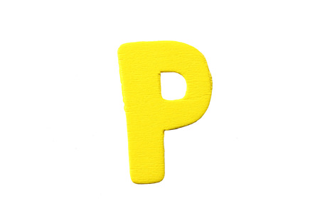 Alphabet of color wood isolated on white background.の写真素材