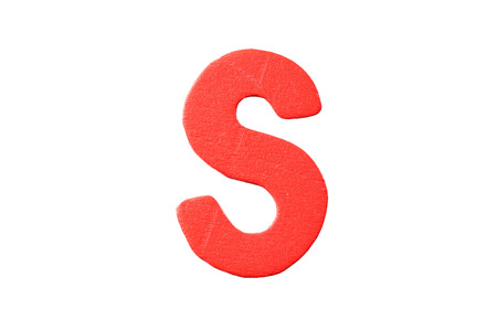 Alphabet of color wood isolated on white background.の写真素材