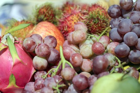 Mixed Fruit for food background.