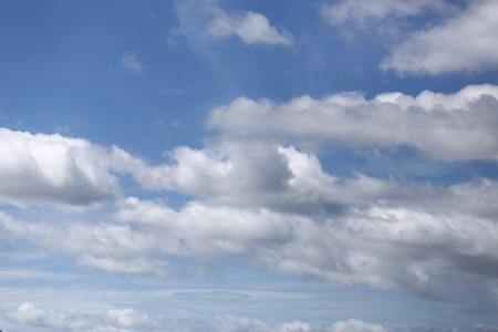 blue sky and clouds on bright day for the background.
