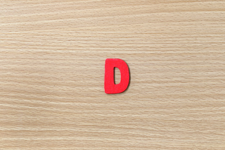 alphabet of English language on wood background.の写真素材