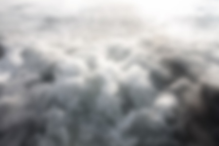 Blur Astern wave of the sea for background.の写真素材