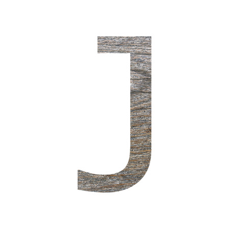 wooden font isolated on white background.の写真素材