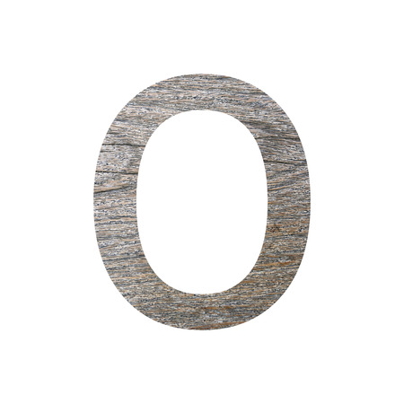 wooden font isolated on white background.の写真素材