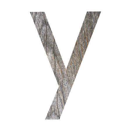 wooden font isolated on white background.の写真素材