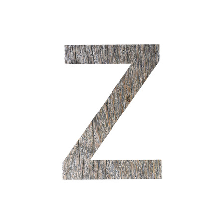 wooden font isolated on white background.の写真素材