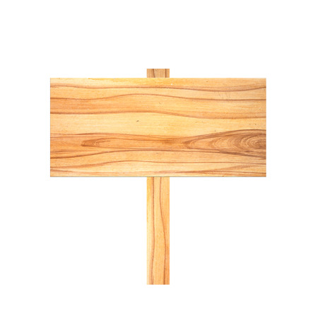 old wooden signboard isolated on white background.の写真素材