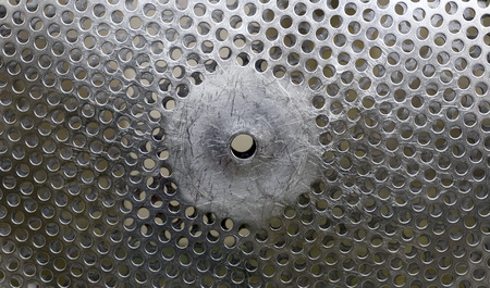 Stainless steel background for design.の写真素材
