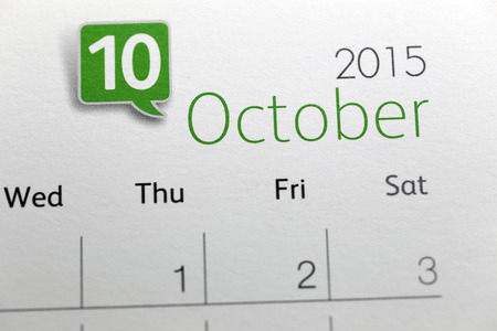 The Picture Text on calendar show in monthly of 2015.の写真素材