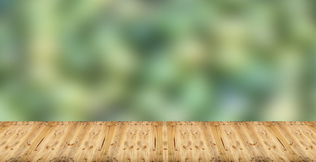 Blur Background color and wooden plank floor.