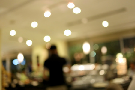 Restaurants in blur style for the design background.の写真素材